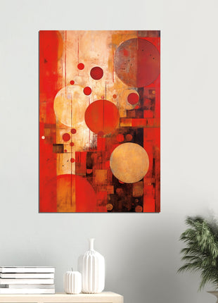 Red abstract poster