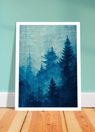 Blue forest poster