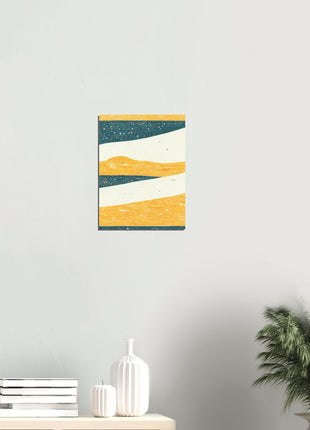 Abstract mountain poster