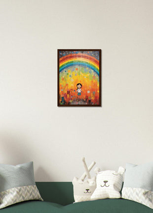 Regenboog kinderposter