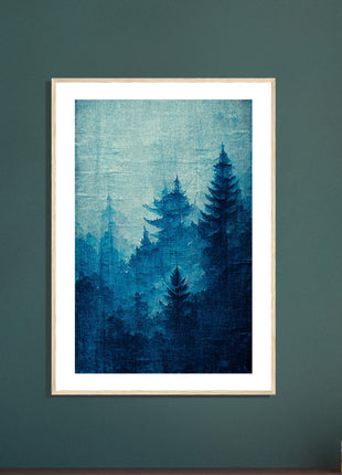 Blue forest poster