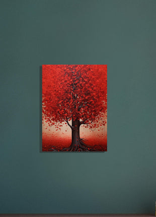 Red tree poster