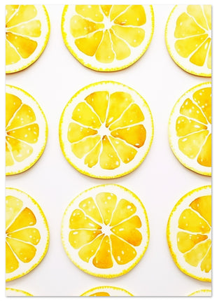 Lemon slices kitchen poster