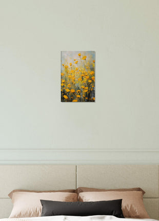 Gele Lentebloemen poster