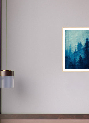 Blue forest poster