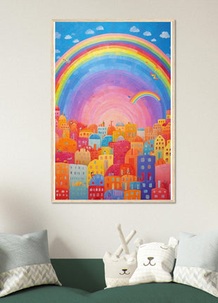 Rainbow city poster