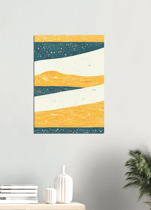 Abstract mountain poster