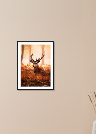 Deer In Fall Wood Poster