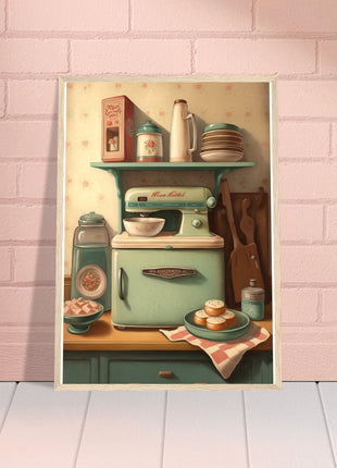 Vintage kitchen poster