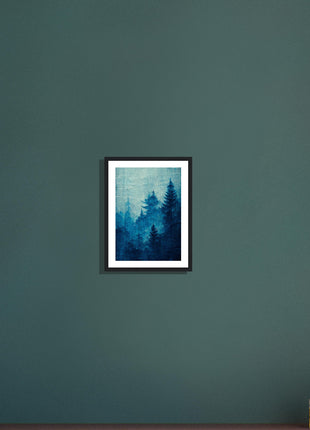 Blue forest poster