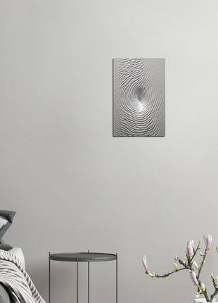 concrete fingerprint pattern poster