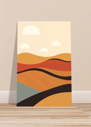 Abstract fall landscape poster