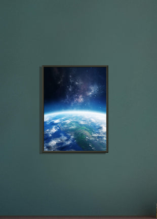 Earth from space poster