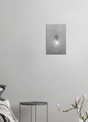 concrete fingerprint pattern poster