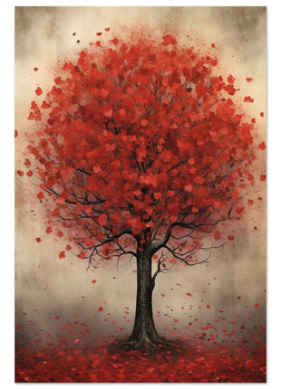 Red tree poster