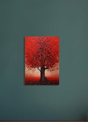 Red tree poster