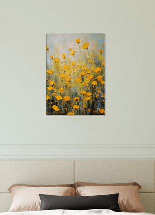 Yellow spring flowers poster