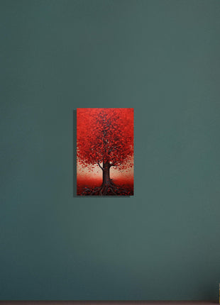 Red tree poster