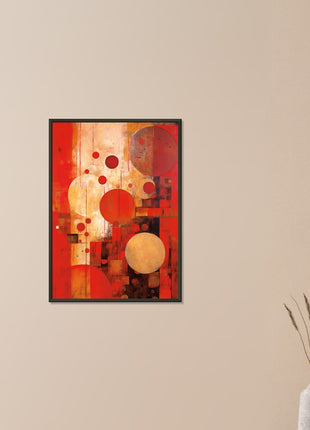 Red abstract poster