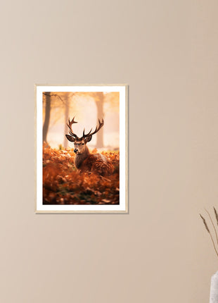 Deer In Fall Wood Poster