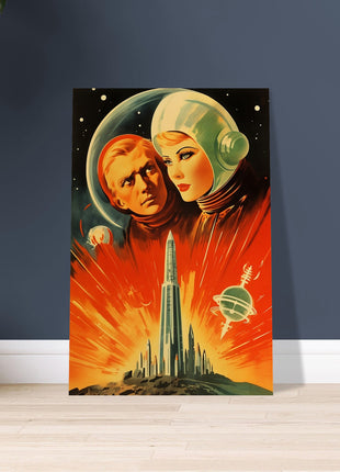 Futuristic vintage poster