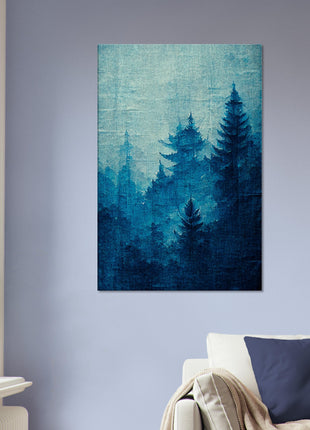 Blue forest poster