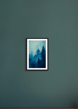 Blue forest poster