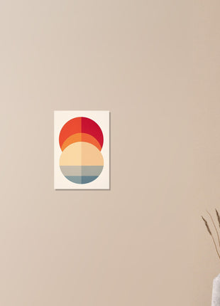 Modern minimalist circle poster - Retro