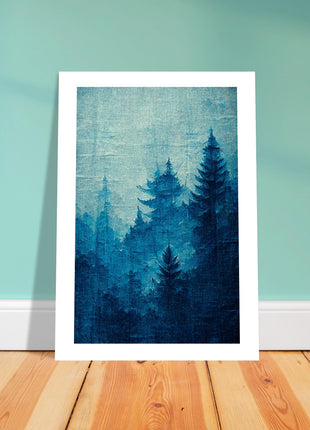 Blue forest poster