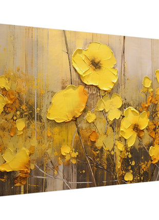 Yellow flowers poster - Canvas