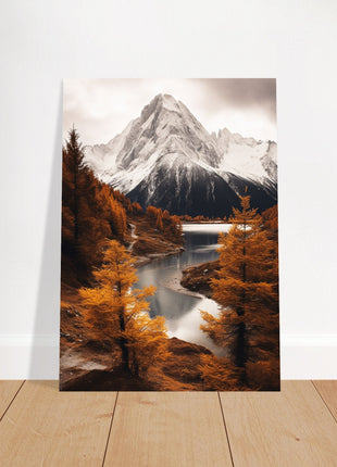 Herfst berglandschap poster