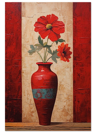 Gorgeous red flowers poster