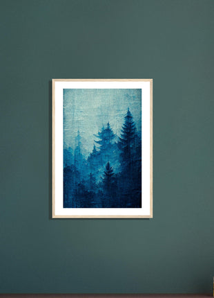 Blue forest poster