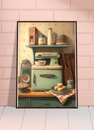 Vintage kitchen poster