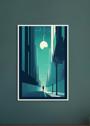 Teal city poster