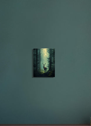 Deer in the woods poster