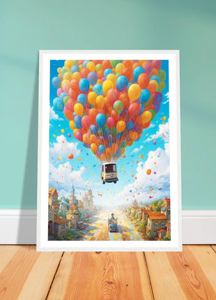 Balloon ride kids poster