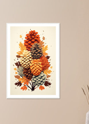 Pinecone modern fall poster