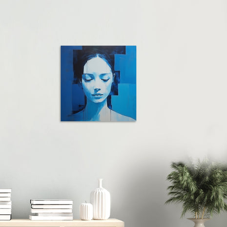 Blue serenity - modern blue poster