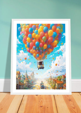 Balloon ride kids poster