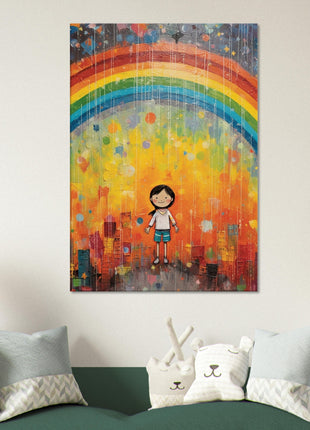 Regenboog kinderposter