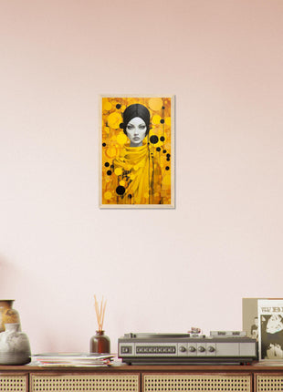 Lady in yellow poster