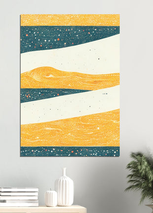 Abstract mountain poster