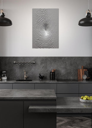 concrete fingerprint pattern poster