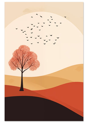 Minimalist Autumn Landscape Poster