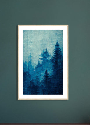 Blue forest poster