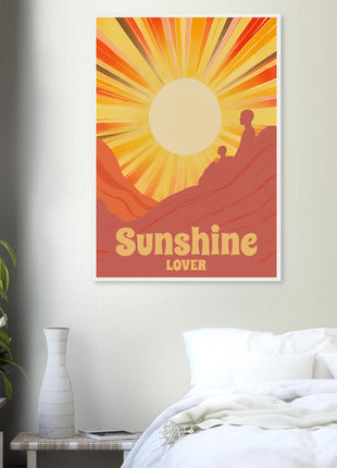 Sunshine Lover – Retro Sunset Art Print