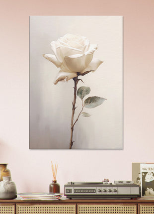 White rose painting