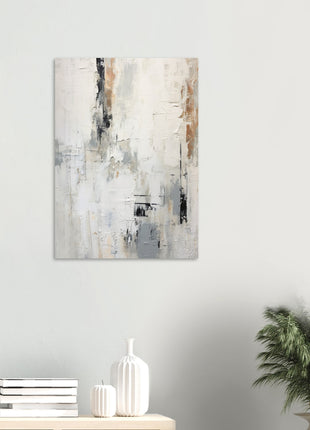 White abstract painting poster