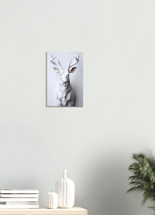 Geometric 3D deer poster